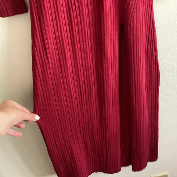 Michael Costello x REVOLVE Variegated Rib Long Sleeve Bodycon Dress NWT XS - Picture 7 of 11